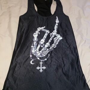 Skeleton Hand Graphic Women’s Tank Top Size M Bundle Deals Available